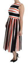 Load image into Gallery viewer, Dolce &amp; Gabbana A-Line Pleated Midi Fashion Dress
