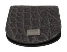 Load image into Gallery viewer, Dolce &amp; Gabbana Exotic Gray Leather Condom Case Wallet
