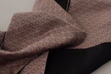 Load image into Gallery viewer, Dolce &amp; Gabbana Light Pink Silk Check Print Neck Wrap Fringes Scarf
