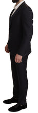 Load image into Gallery viewer, Dolce &amp; Gabbana Elegant Black Three-Piece Wool Blend Suit
