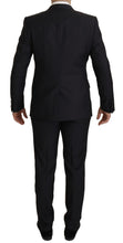 Load image into Gallery viewer, Dolce &amp; Gabbana Elegant Black Three-Piece Wool Blend Suit
