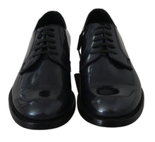 Load image into Gallery viewer, Dolce &amp; Gabbana Elegant Blue Leather Derby Dress Shoes
