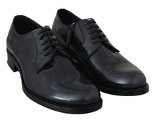 Load image into Gallery viewer, Dolce &amp; Gabbana Elegant Blue Leather Derby Dress Shoes
