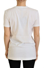 Load image into Gallery viewer, Dolce &amp; Gabbana Elegant White Crew Neck Tee with Colorful Print
