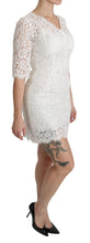 Load image into Gallery viewer, Dolce &amp; Gabbana Elegant Floral Lace V-Neck Mini Dress
