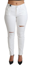 Load image into Gallery viewer, Dolce &amp; Gabbana Chic White Mid Waist Designer Jeans
