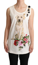 Load image into Gallery viewer, Dolce &amp; Gabbana Chic Canine Floral Sleeveless Tank
