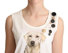 Load image into Gallery viewer, Dolce &amp; Gabbana Chic Canine Floral Sleeveless Tank
