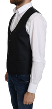 Load image into Gallery viewer, Dolce &amp; Gabbana Elegant Blue Silk-Blend Formal Vest
