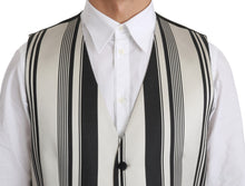 Load image into Gallery viewer, Dolce &amp; Gabbana Stripe Cotton Silk Dress Vest
