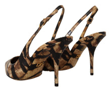 Load image into Gallery viewer, Dolce &amp; Gabbana Tiger Pattern Slingback Heels Pumps
