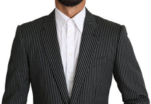 Load image into Gallery viewer, Dolce &amp; Gabbana Elegant Striped Wool-Silk Two-Piece Suit
