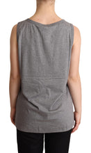 Load image into Gallery viewer, Dolce &amp; Gabbana Elegant Gray Cotton Jersey Sleeveless Tank
