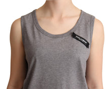 Load image into Gallery viewer, Dolce &amp; Gabbana Elegant Gray Cotton Jersey Sleeveless Tank
