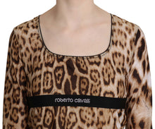 Load image into Gallery viewer, Roberto Cavalli Elegant Leopard Long Sleeve Top
