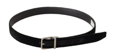 Load image into Gallery viewer, Dolce &amp; Gabbana Elegant Black Velvet Designer Belt
