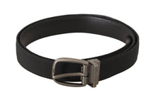 Load image into Gallery viewer, Dolce &amp; Gabbana Elegant Black Leather Gents Belt
