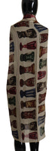 Load image into Gallery viewer, Dolce &amp; Gabbana Multicolor Modal-Silk Blend Shawl Wrap Scarf
