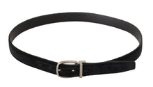 Load image into Gallery viewer, Dolce &amp; Gabbana Elegant Velvet Designer Belt with Logo Engraved Buckle
