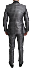 Load image into Gallery viewer, Dolce &amp; Gabbana Elegant Silver Patterned Men&#39;s Suit
