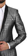 Load image into Gallery viewer, Dolce &amp; Gabbana Elegant Silver Patterned Men&#39;s Suit
