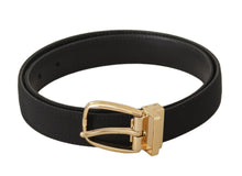 Load image into Gallery viewer, Dolce &amp; Gabbana Elegant Black Leather Belt
