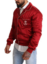 Load image into Gallery viewer, Dolce &amp; Gabbana Sumptuous Silk Red Bomber Jacket

