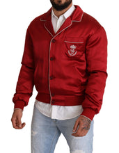 Load image into Gallery viewer, Dolce &amp; Gabbana Sumptuous Silk Red Bomber Jacket
