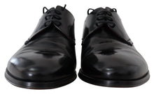 Load image into Gallery viewer, Dolce &amp; Gabbana Black Leather Lace Up Men Dress Derby Shoes
