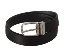 Load image into Gallery viewer, Dolce &amp; Gabbana Elegant Silk Leather Belt with Logo Buckle
