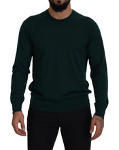Load image into Gallery viewer, Dolce &amp; Gabbana Elegant Green Crewneck Cashmere Sweater
