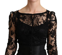 Load image into Gallery viewer, Dolce &amp; Gabbana Elegant Black Lace Mini-Dress Delight
