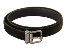 Load image into Gallery viewer, Dolce &amp; Gabbana Elegant Velvet Leather Green Belt
