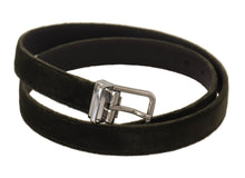 Load image into Gallery viewer, Dolce &amp; Gabbana Elegant Velvet Leather Green Belt
