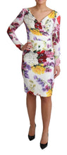 Load image into Gallery viewer, Dolce &amp; Gabbana Elegant Floral Sheath Silk Dress
