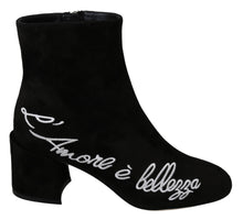 Load image into Gallery viewer, Dolce &amp; Gabbana Chic Embroidered Ankle Boots
