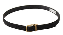 Load image into Gallery viewer, Dolce &amp; Gabbana Elegant Black Canvas-Leather Men&#39;s Belt
