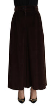 Load image into Gallery viewer, Dolce &amp; Gabbana Chic Bordeaux High-Waisted Corduroy Pants
