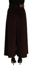 Load image into Gallery viewer, Dolce &amp; Gabbana Chic Bordeaux High-Waisted Corduroy Pants
