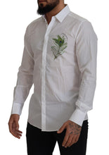 Load image into Gallery viewer, Dolce &amp; Gabbana Elegant White Peacock Feather Dress Shirt
