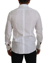 Load image into Gallery viewer, Dolce &amp; Gabbana Elegant White Peacock Feather Dress Shirt
