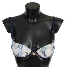 Load image into Gallery viewer, Roberto Cavalli Elegant Push-Up Bra in Blue Print
