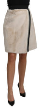 Load image into Gallery viewer, Dolce &amp; Gabbana Beige High Waist A-Line Mini Skirt
