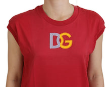 Load image into Gallery viewer, Dolce &amp; Gabbana Elegant Red Sleeveless Cotton Tank Top
