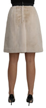 Load image into Gallery viewer, Dolce &amp; Gabbana Beige High Waist A-Line Mini Skirt
