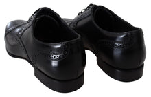 Load image into Gallery viewer, Dolce &amp; Gabbana Elegant Black Leather Formal Derby Shoes
