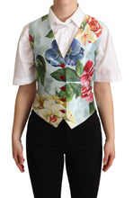 Load image into Gallery viewer, Dolce &amp; Gabbana Elegant Floral Print Silk Waistcoat
