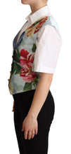 Load image into Gallery viewer, Dolce &amp; Gabbana Elegant Floral Print Silk Waistcoat
