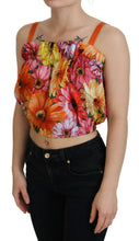 Load image into Gallery viewer, Dolce &amp; Gabbana Floral Elegance Sleeveless Cropped Top
