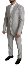 Load image into Gallery viewer, Dolce &amp; Gabbana Elegant Slim Fit Gray Linen-Silk Suit
